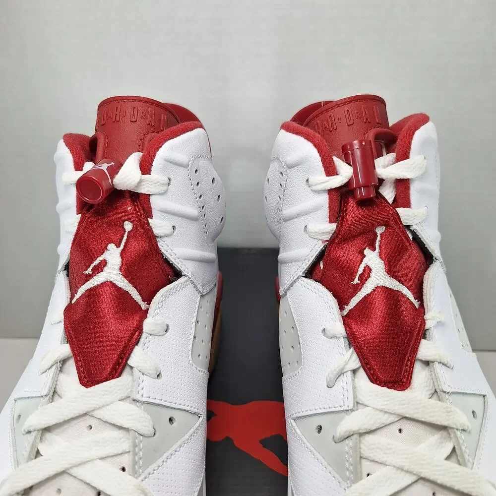 Air Jordan 6 Retro Mens 12 White Alternate 384664-113 Basketball Shoes Sneakers